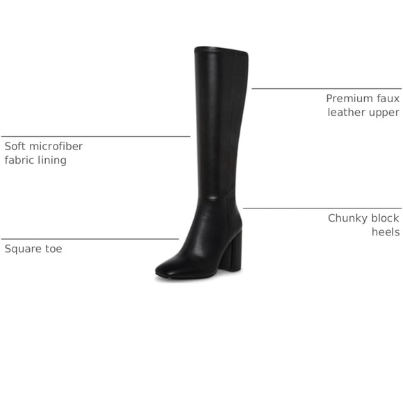 Amazon Black Heeled Boots - Picture 5 of 8